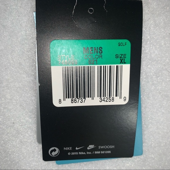 NikeGolf men’s size XL short sleeve polo shirt grey Dri-Fit collared golf shirt - Picture 11 of 16